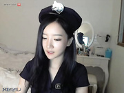 韩国美女主播朴妮唛之女警d